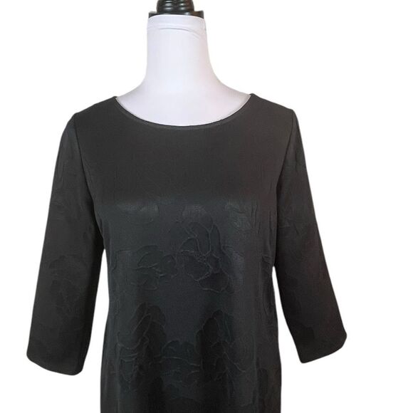 MSK Women’s Black Shift 3/4 Sleeve Dress, Size PL, NWT - Picture 2 of 7